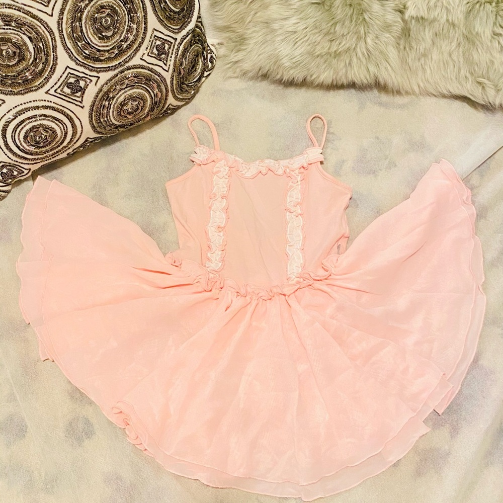 Pink Ballet Leotard w/ mini skirt